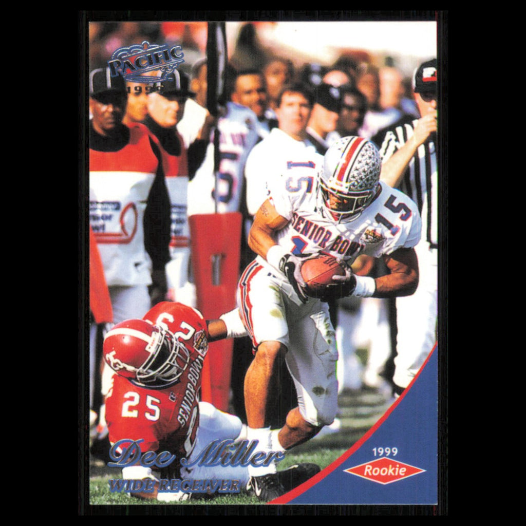 Dee Miller Rookie #444 1999 Pacific Ohio State Buckeyes Football Card NFL NM