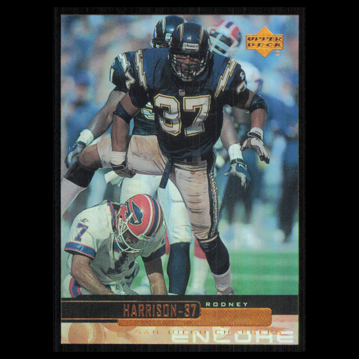 Rodney Harrison #148 1999 Upper Deck Encore San Diego Chargers Football Card NFL