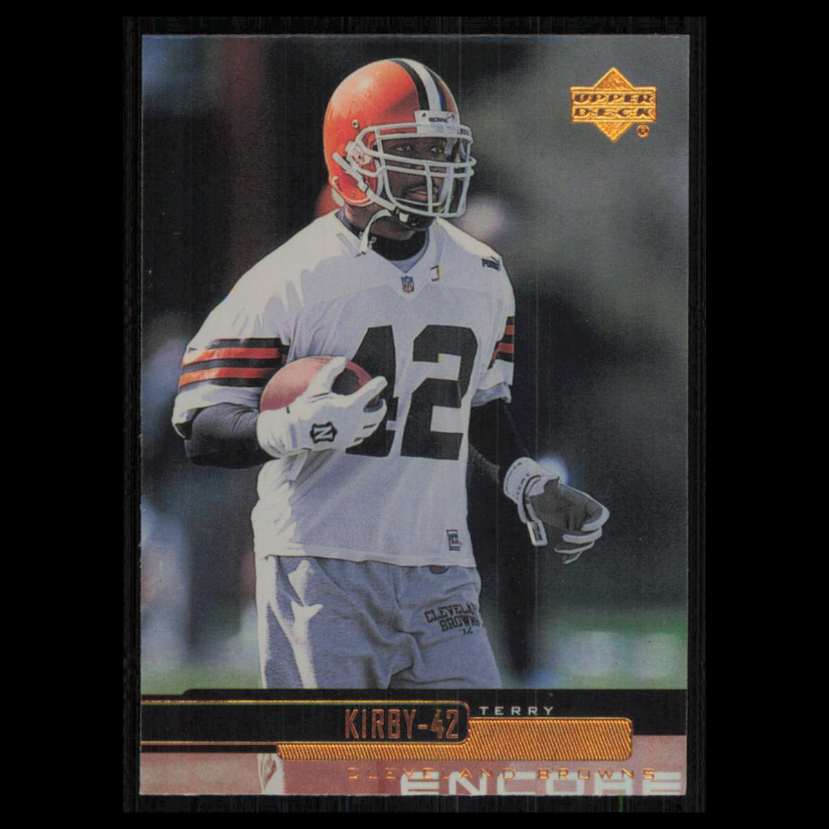 Terry Kirby #43 1999 Upper Deck Encore Cleveland Browns Football Card NFL NM