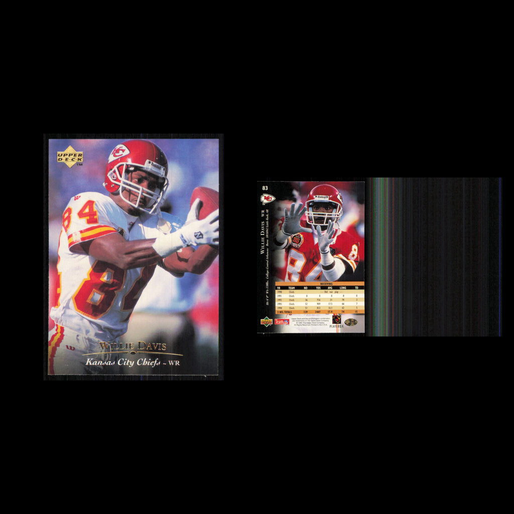 Willie Davis #83 1995 Upper Deck Kansas City Chiefs Football Card NFL NM
