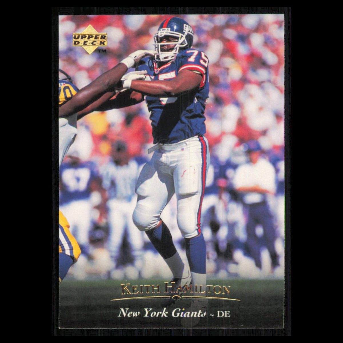 Keith Hamilton #173 1995 Upper Deck New York Giants Football Card NFL NM
