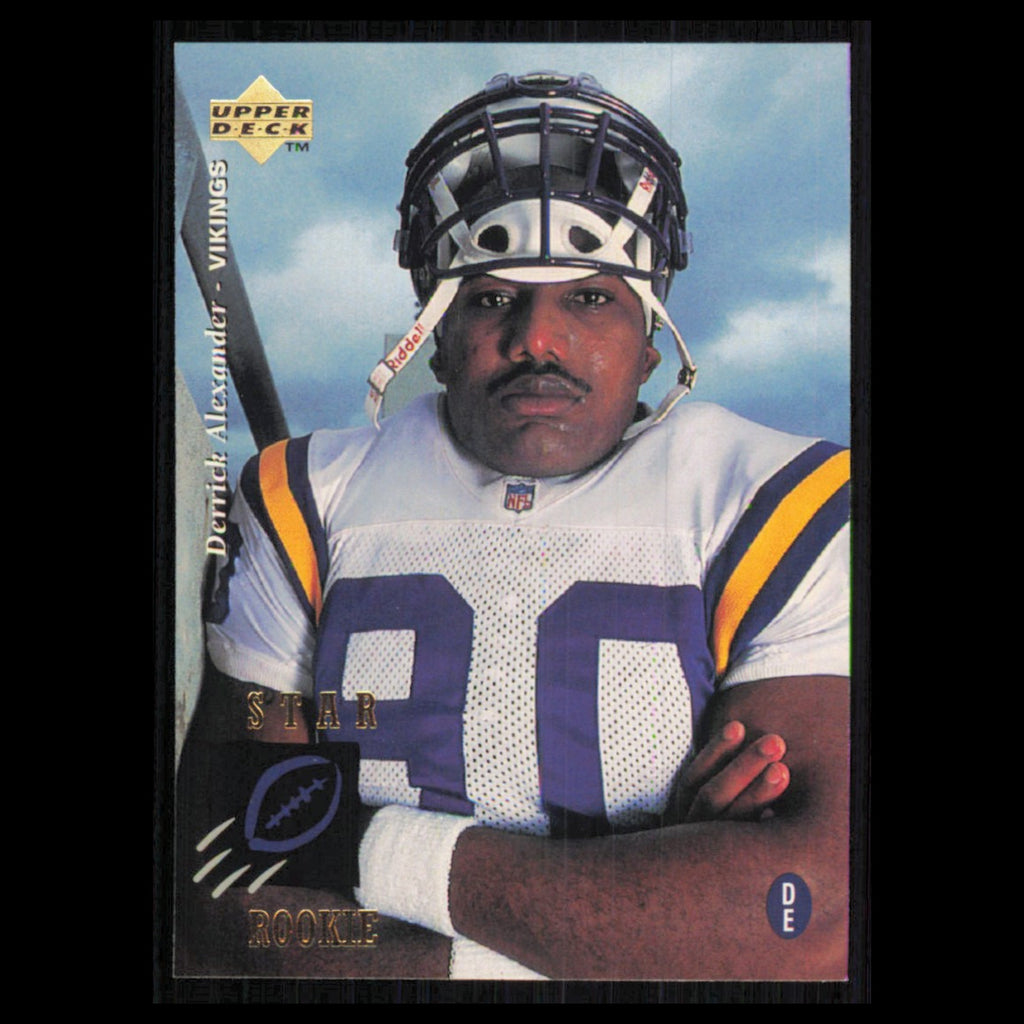Derrick Alexander Rookie #11 1995 Upper Deck Minnesota Vikings Football Card NFL