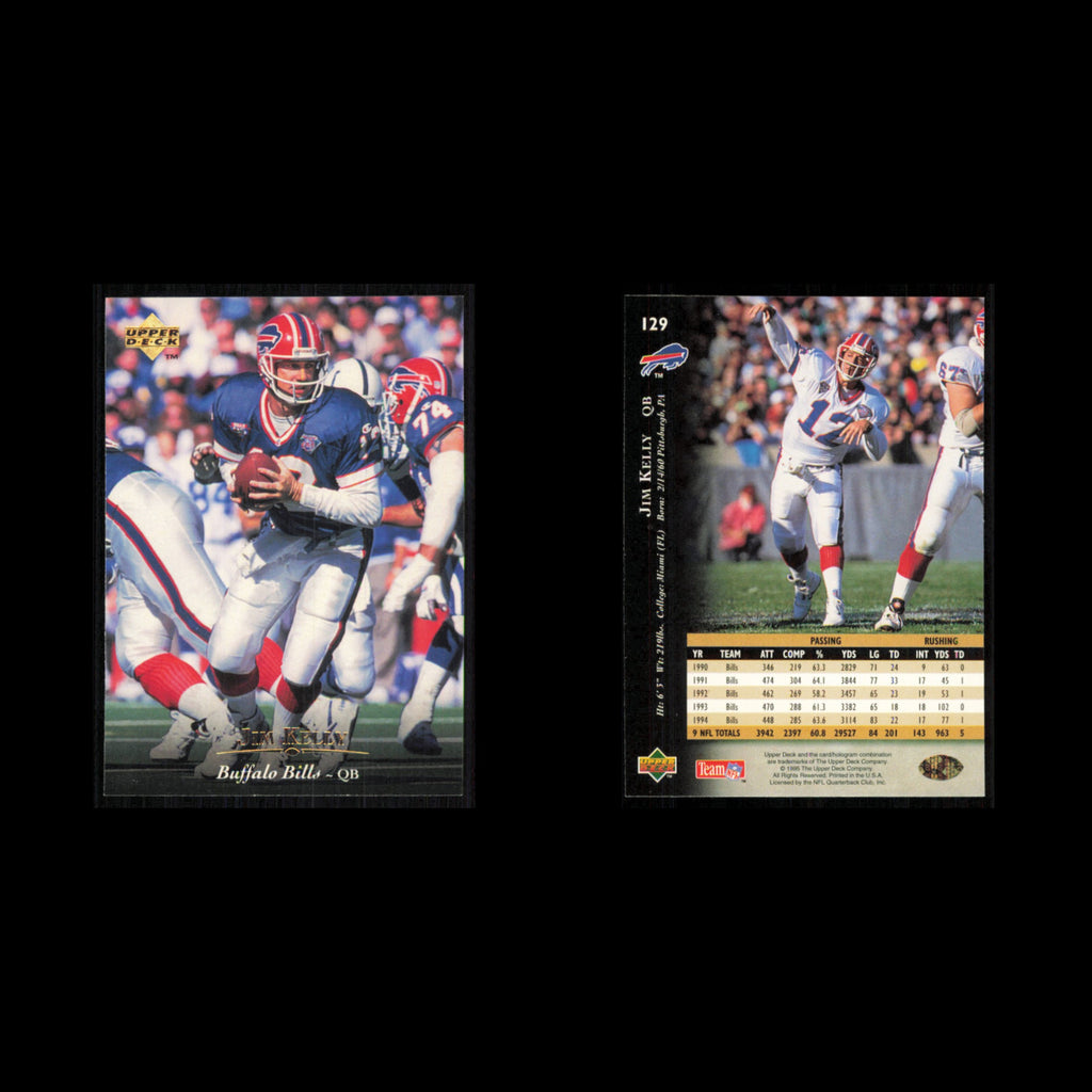 Jim Kelly #129 1995 Upper Deck Buffalo Bills Football Card NFL NM