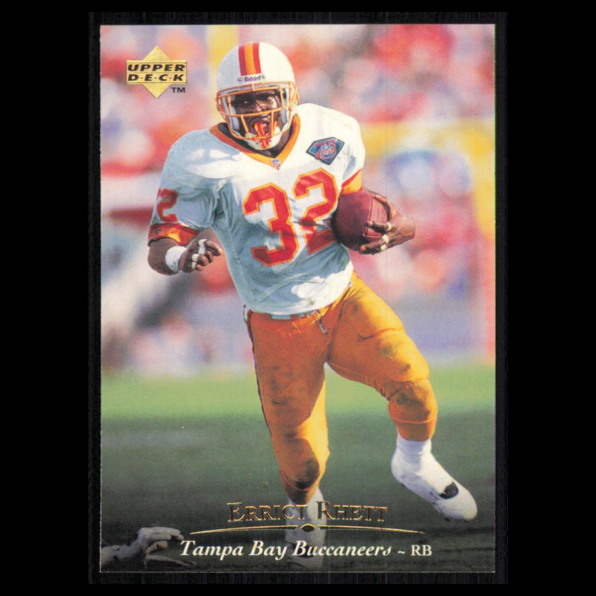 Errict Rhett #124 1995 Upper Deck Tampa Bay Buccaneers Football Card NFL NM