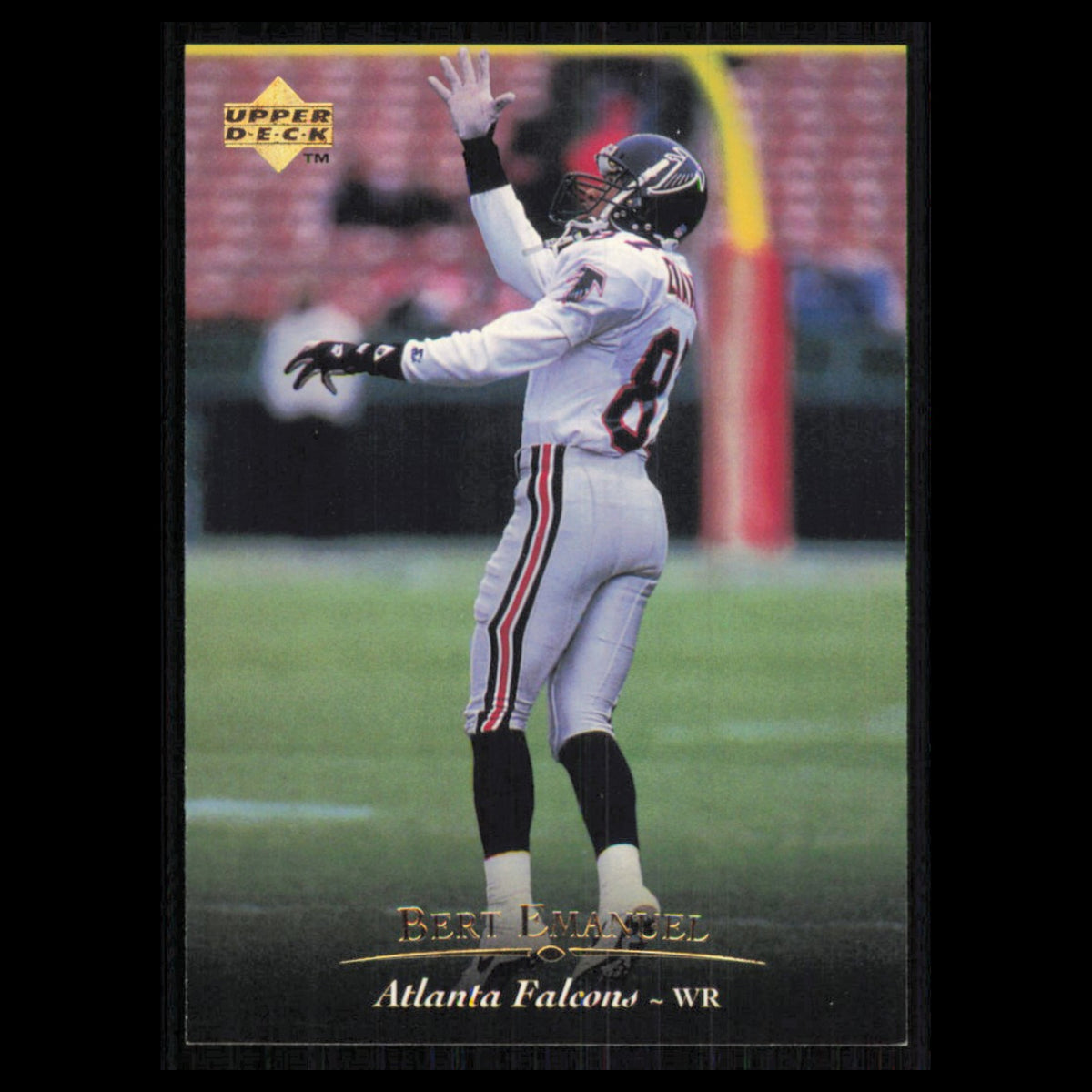 Bert Emanuel #98 1995 Upper Deck Atlanta Falcons Football Card NFL NM