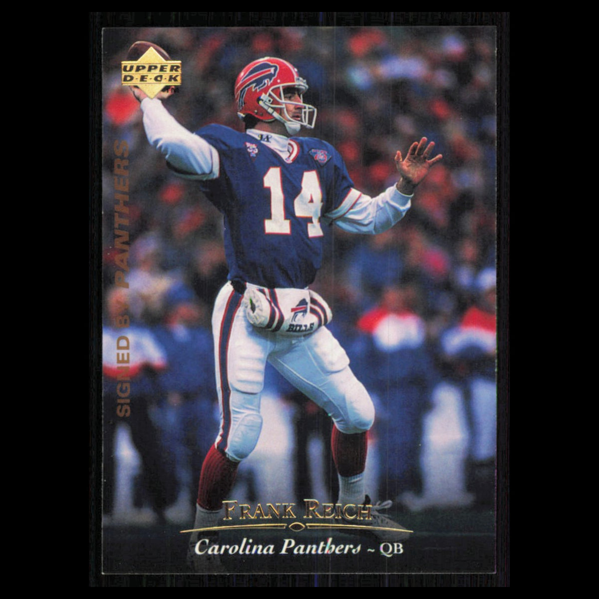Frank Reich #297 1995 Upper Deck Carolina Panthers Football Card NFL NM