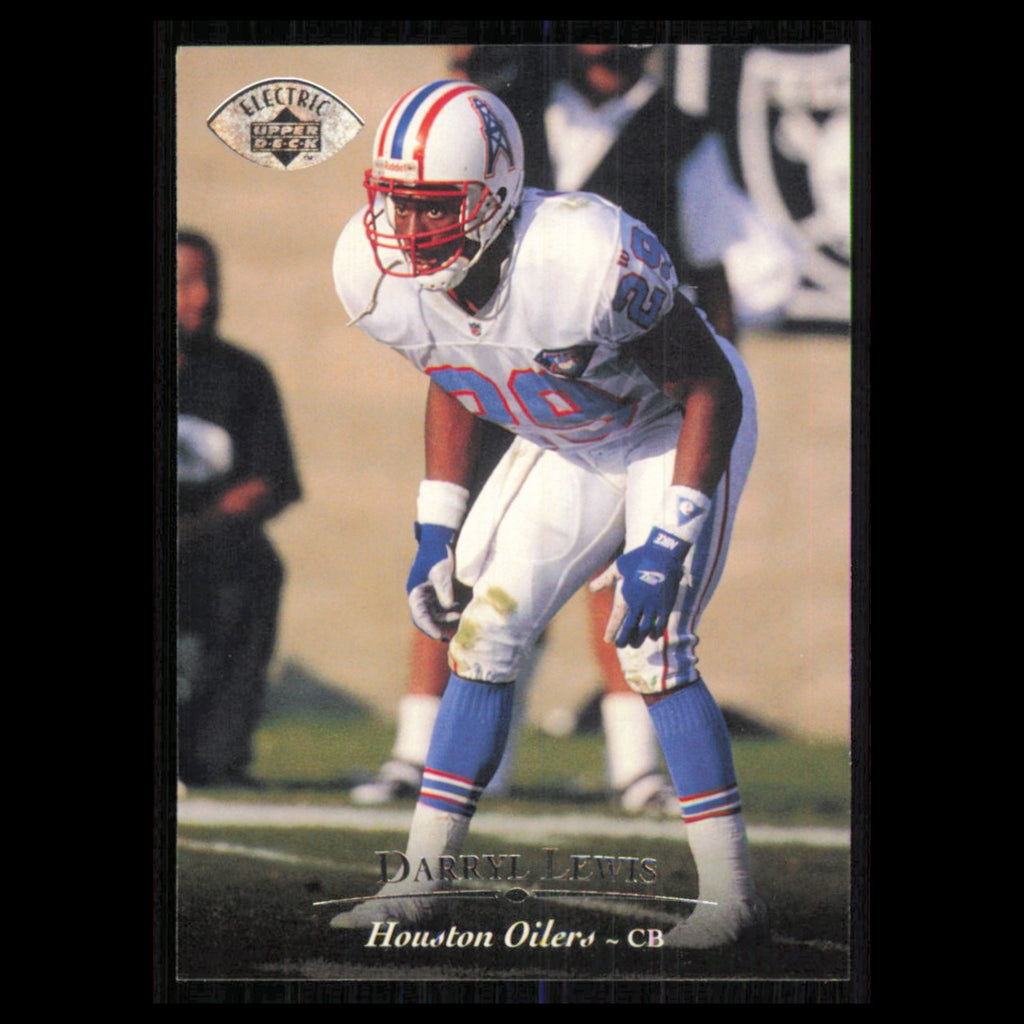 Darryll Lewis #136 1995 Upper Deck Electric Houston Oilers Football Card NFL NM