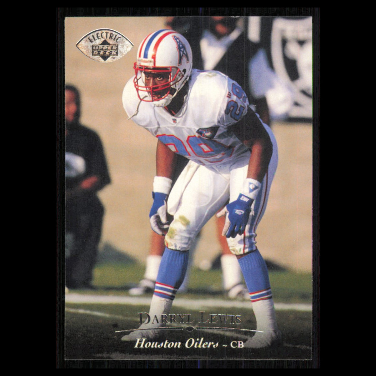 Darryll Lewis #136 1995 Upper Deck Electric Houston Oilers Football Card NFL NM