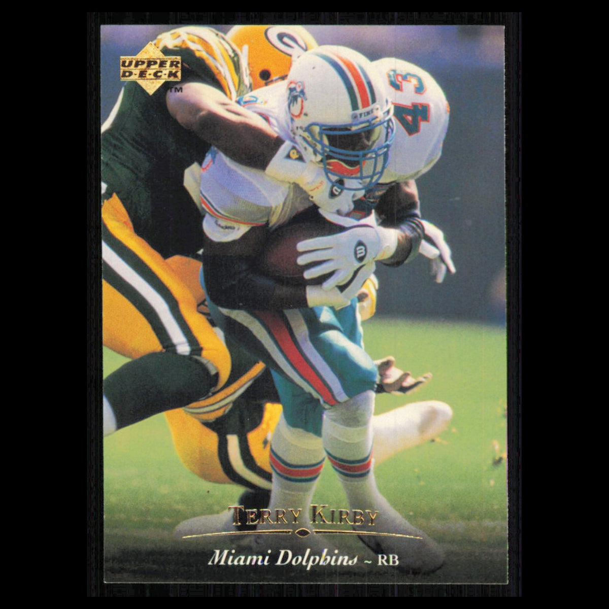 Terry Kirby #131 1995 Upper Deck Miami Dolphins Football Card NFL NM