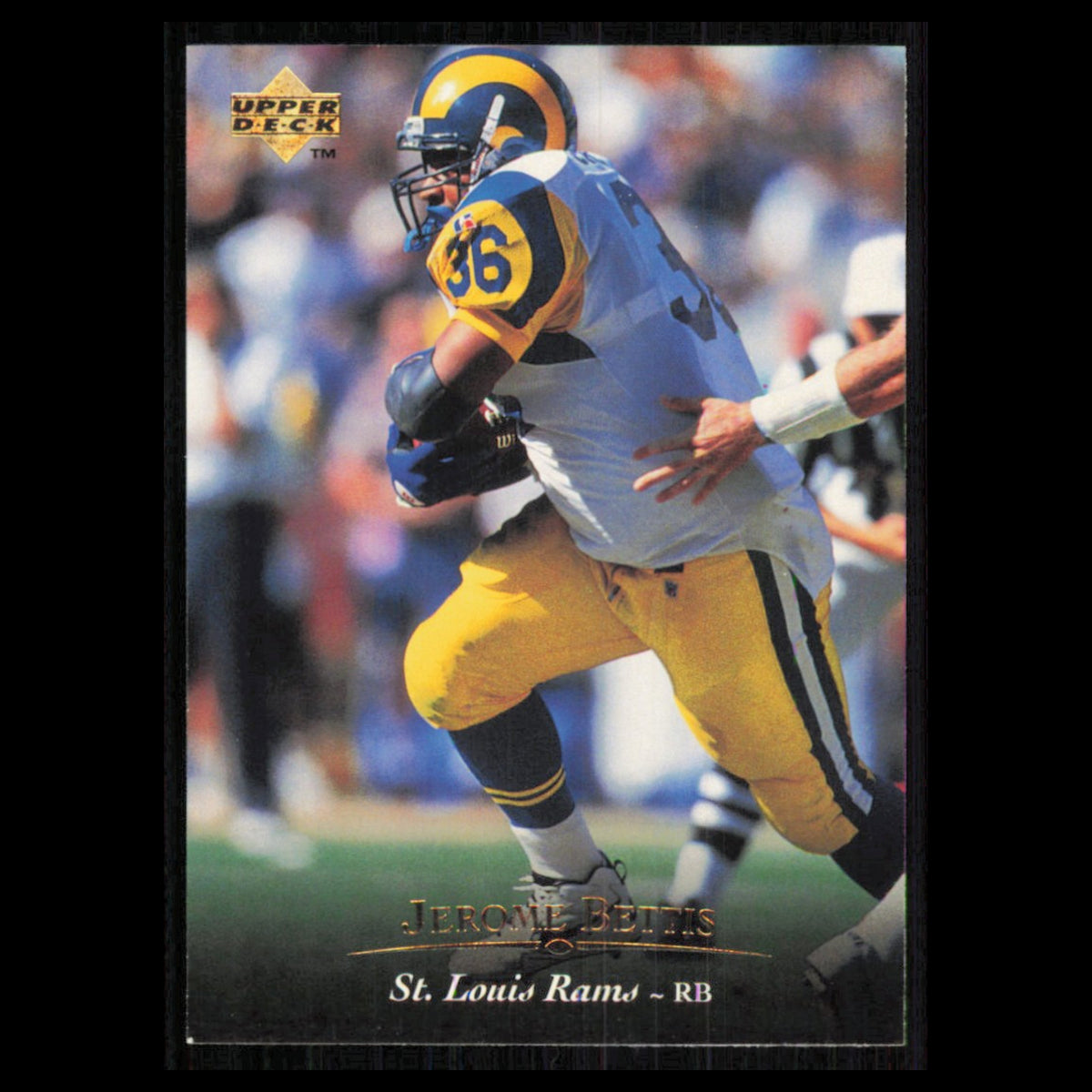 Jerome Bettis #155 1995 Upper Deck Los Angeles Rams Football Card NFL NM