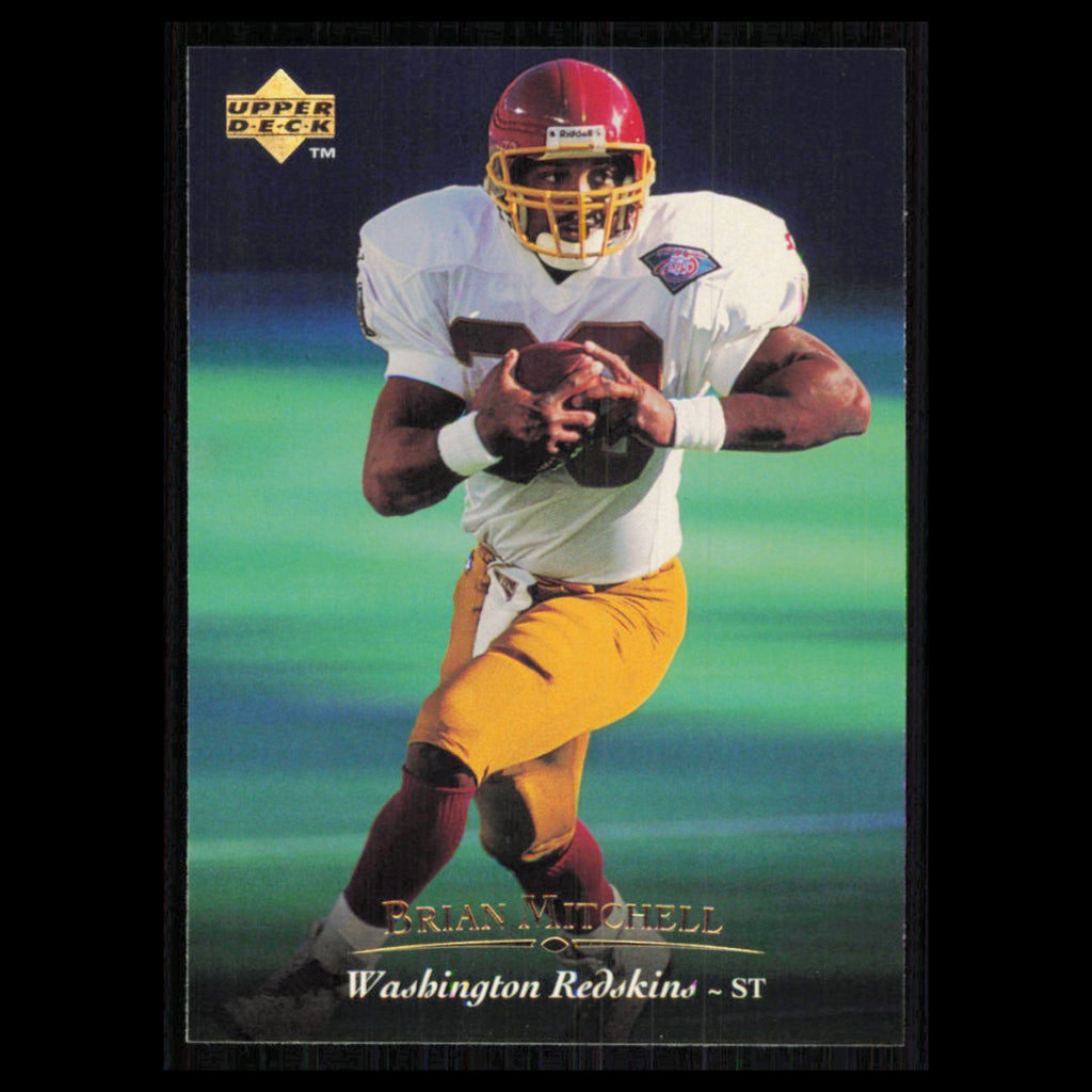 Brian Mitchell #231 1995 Upper Deck Washington Redskins Football Card NFL NM