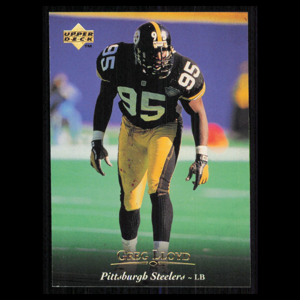 Greg Lloyd #221 1995 Upper Deck Pittsburgh Steelers Football Card NFL NM