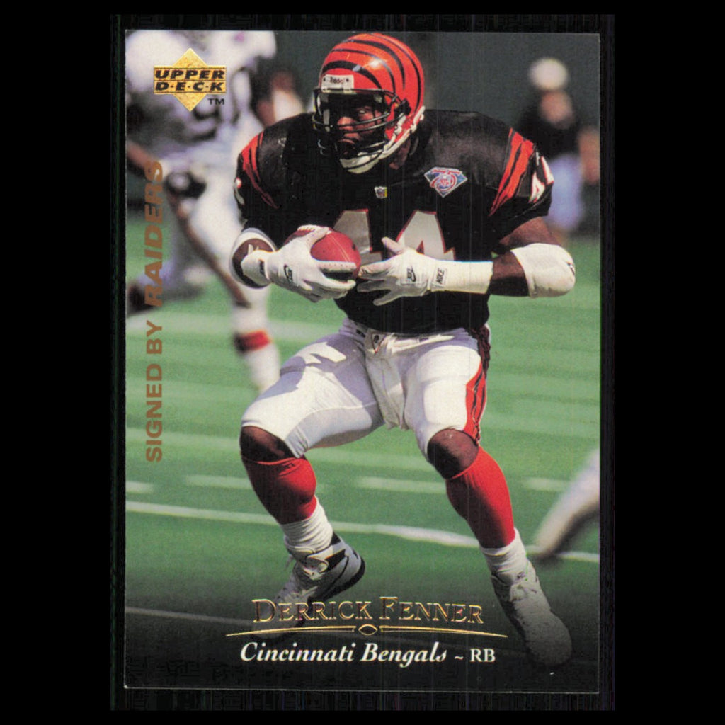 Derrick Fenner #218 1995 Upper Deck Oakland Raiders Football Card NFL NM