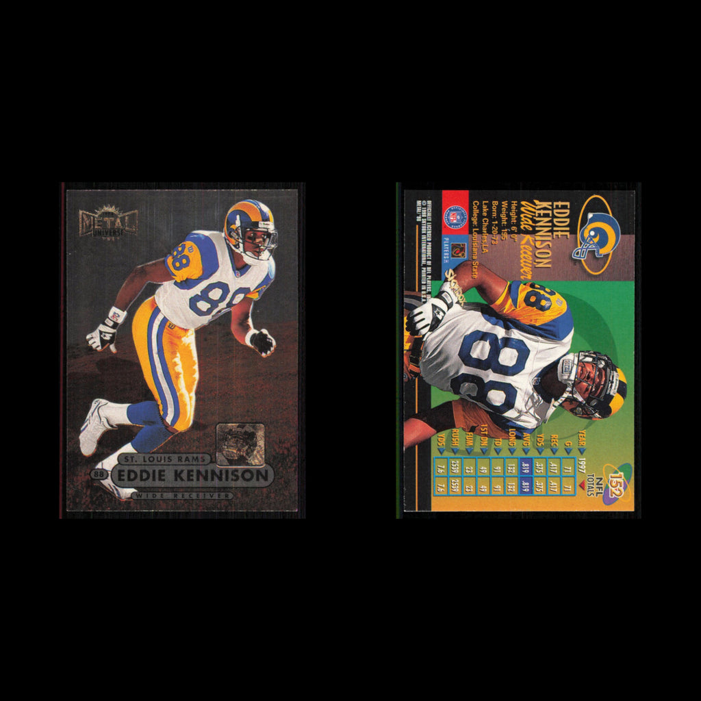 Eddie Kennison #152 1998 Metal Universe St. Louis Rams Football Card NFL NM