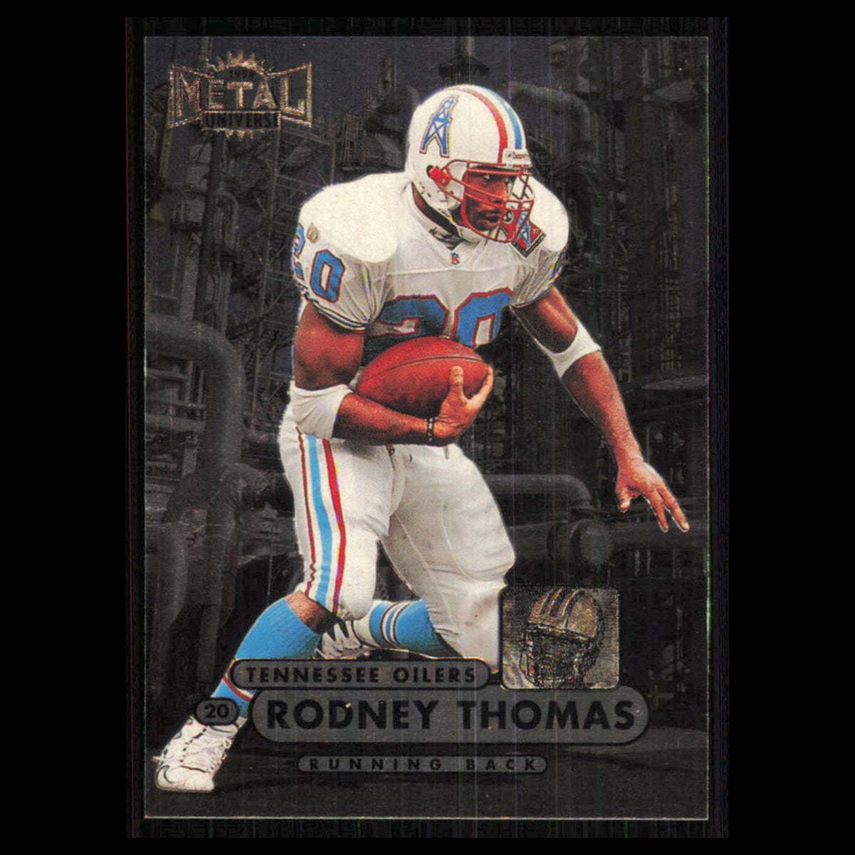 Rodney Thomas #101 1998 Metal Universe Tennessee Oilers Football Card NFL NM