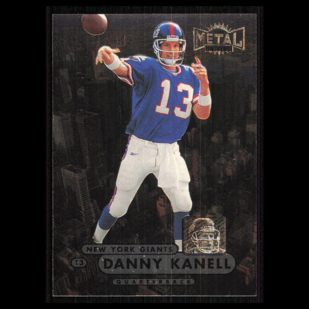 Danny Kanell #94 1998 Metal Universe New York Giants Football Card NFL NM