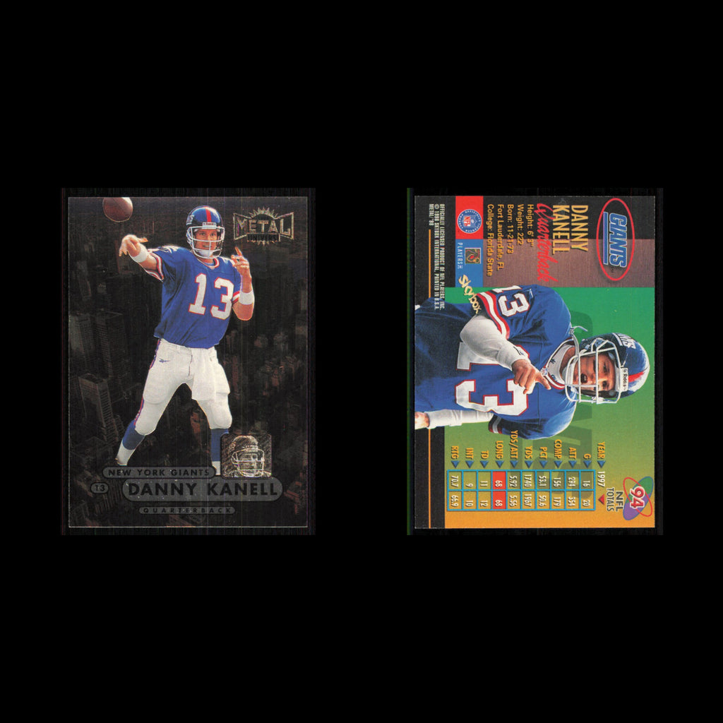 Danny Kanell #94 1998 Metal Universe New York Giants Football Card NFL NM