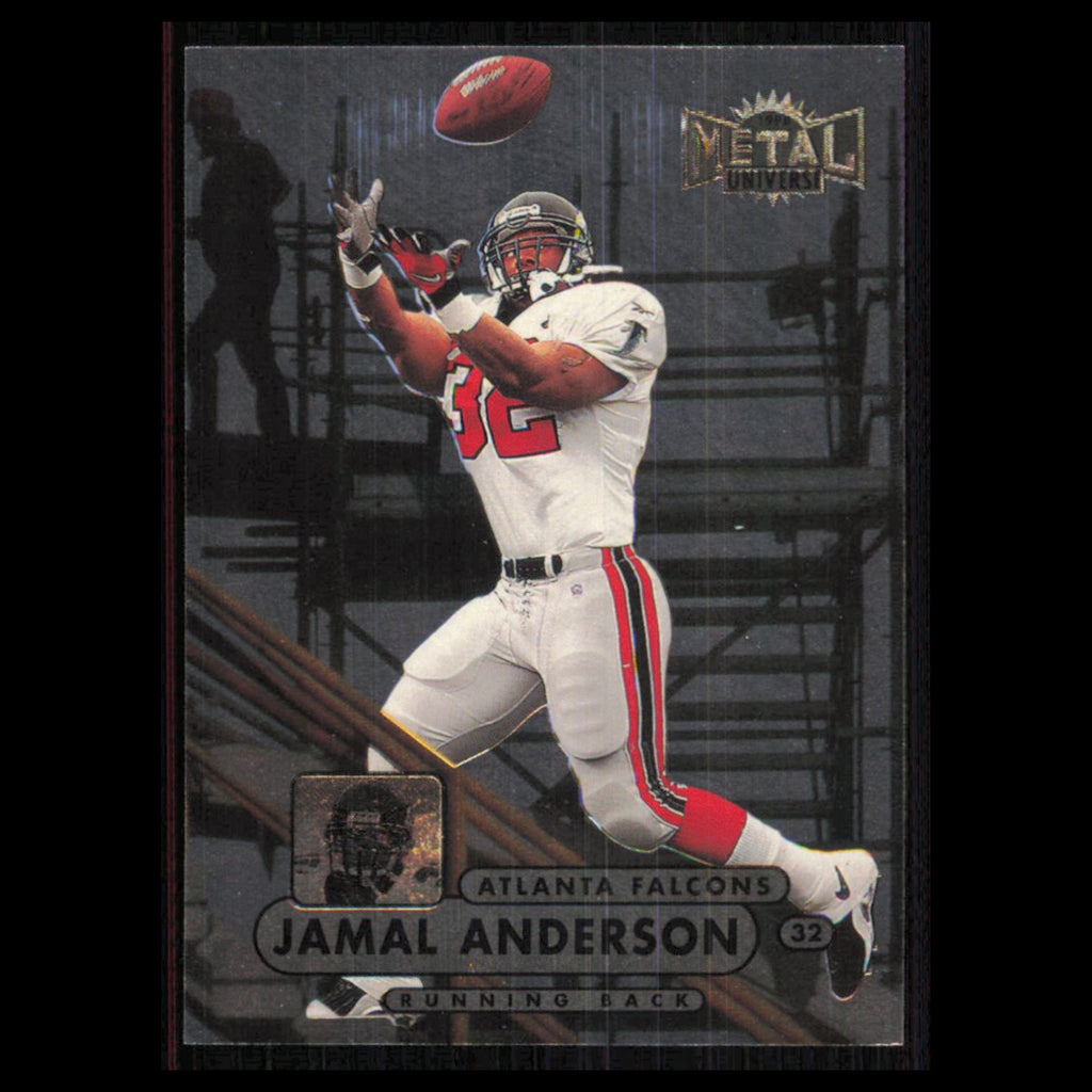 Jamal Anderson #24 1998 Metal Universe Atlanta Falcons Football Card NFL NM