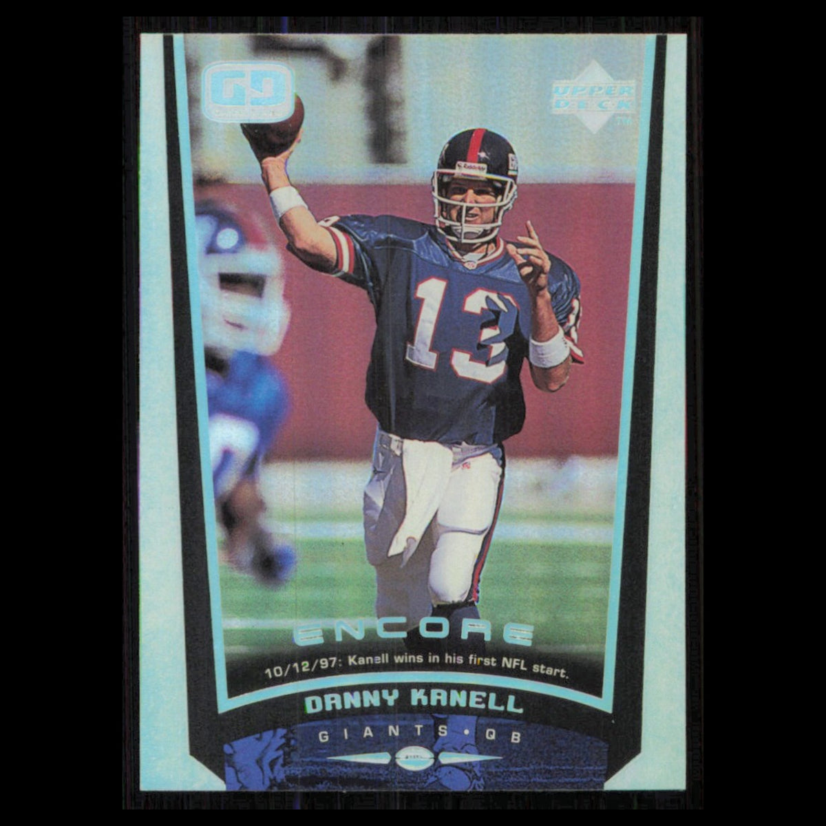 Danny Kanell #101 1998 Upper Deck Encore New York Giants Football Card NFL NM