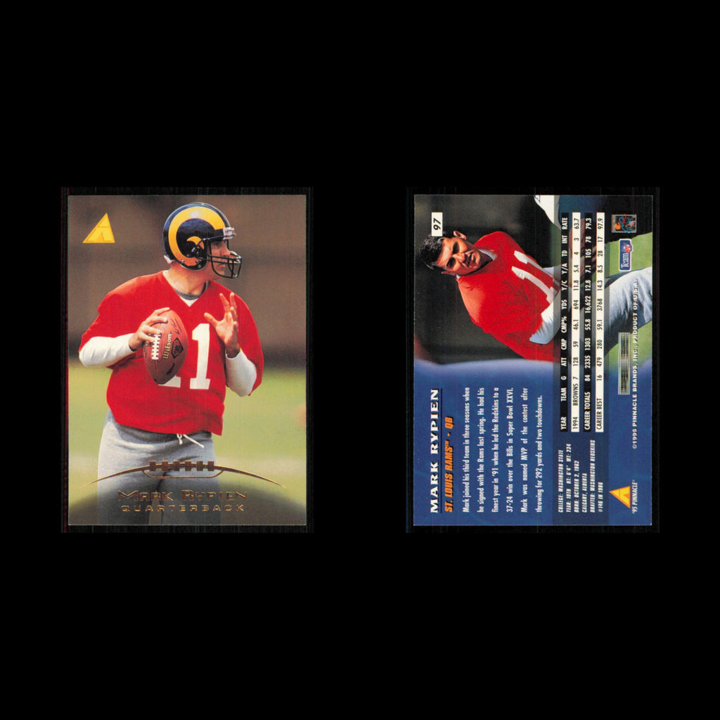 Mark Rypien #97 1995 Pinnacle St. Louis Rams Football Card NFL NM