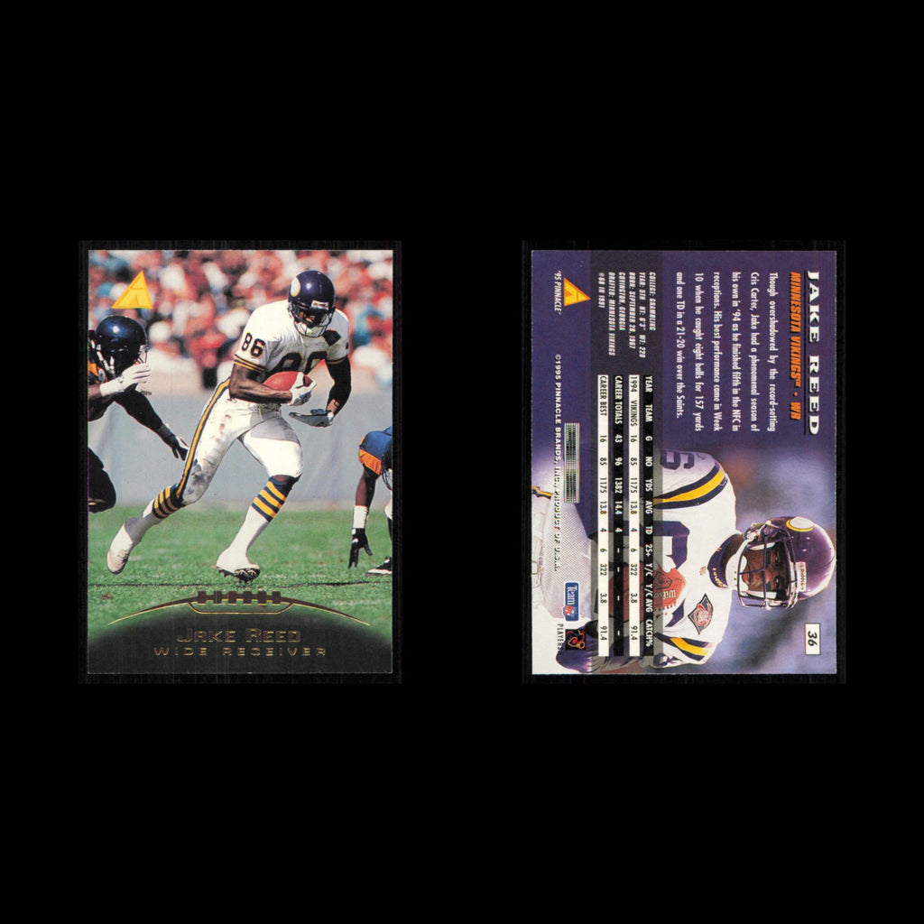 Jake Reed #36 1995 Pinnacle Minnesota Vikings Football Card NFL NM