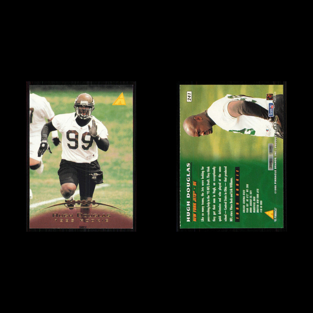 Hugh Douglas Rookie #241 1995 Pinnacle New York Jets Football Card NFL NM