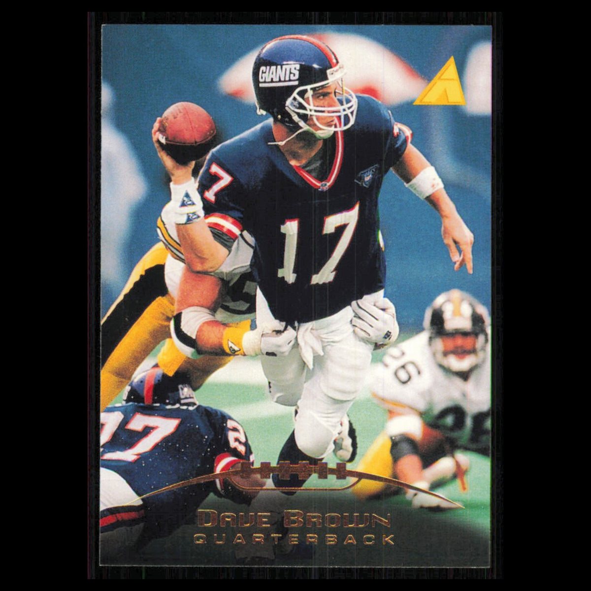 Dave Brown #187 1995 Pinnacle New York Giants Football Card NFL NM