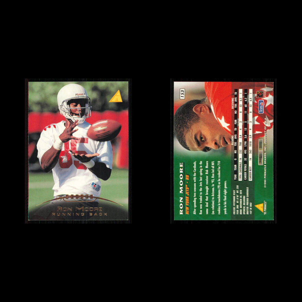 Ronald Moore #153 1995 Pinnacle New York Jets Football Card NFL NM