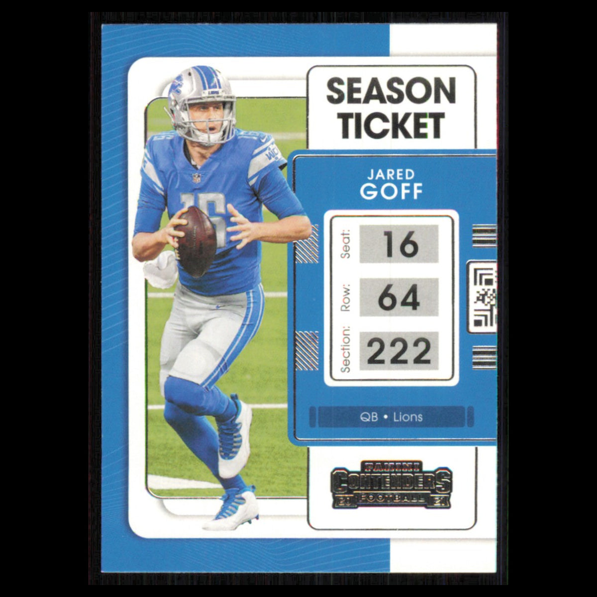 Jared Goff #31 2021 Panini Contenders Ticket Detroit Lions Football Card NFL NM