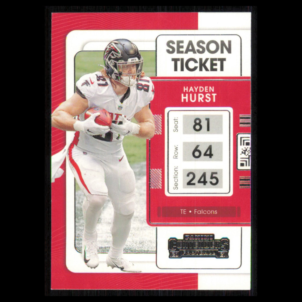 Hayden Hurst #6 2021 Panini Contenders Ticket Atlanta Falcons Football Card NFL
