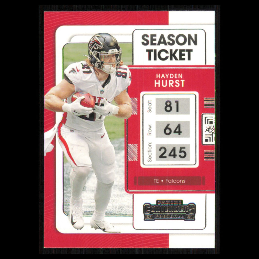 Hayden Hurst #6 2021 Panini Contenders Ticket Atlanta Falcons Football Card NFL
