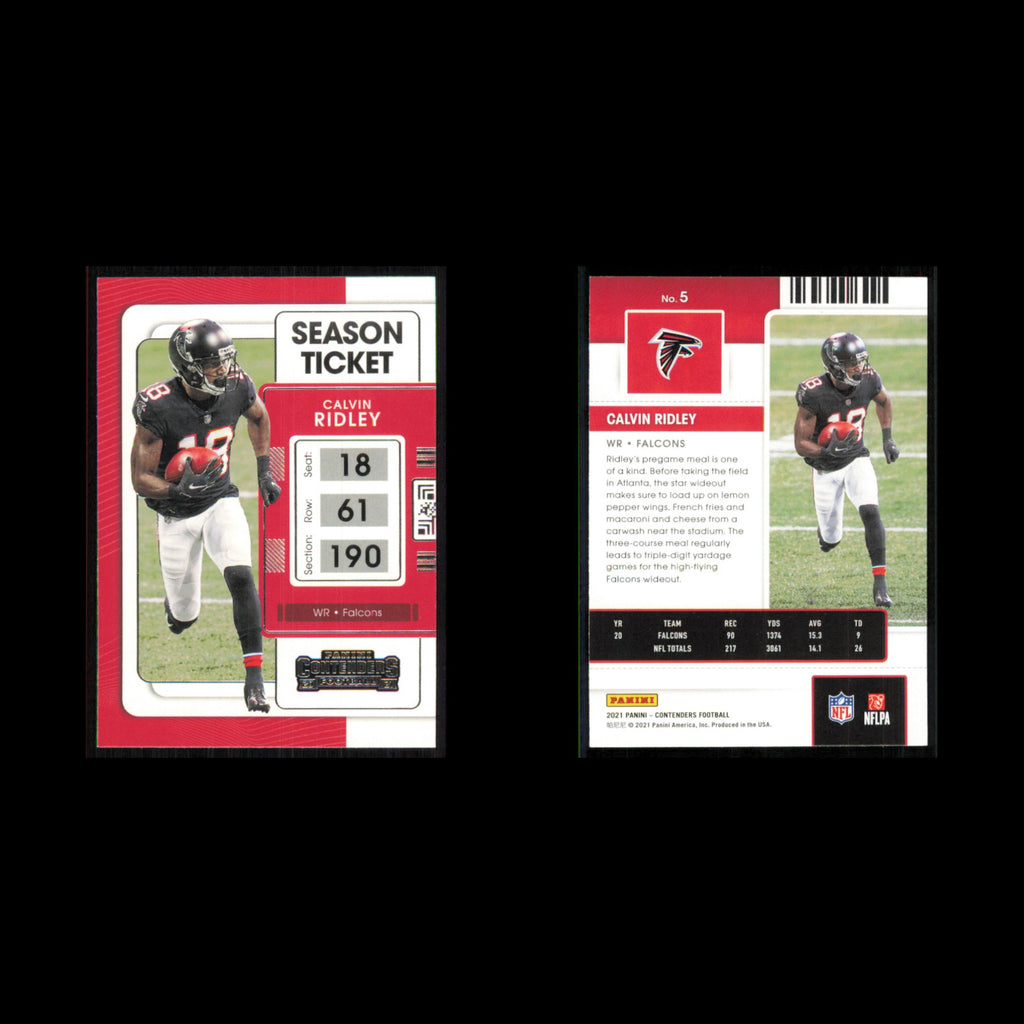 Calvin Ridley #5 2021 Panini Contenders Ticket Atlanta Falcons Football Card NFL