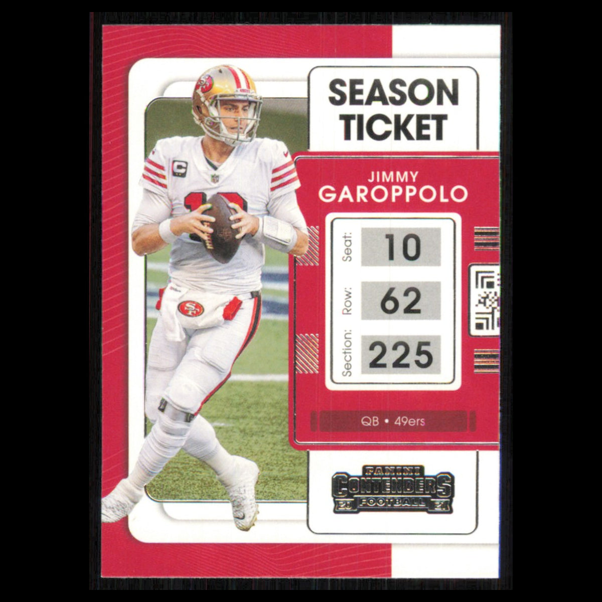 Jimmy Garoppolo #88 2021 Panini Contenders Ticket San Francisco 49ers Football