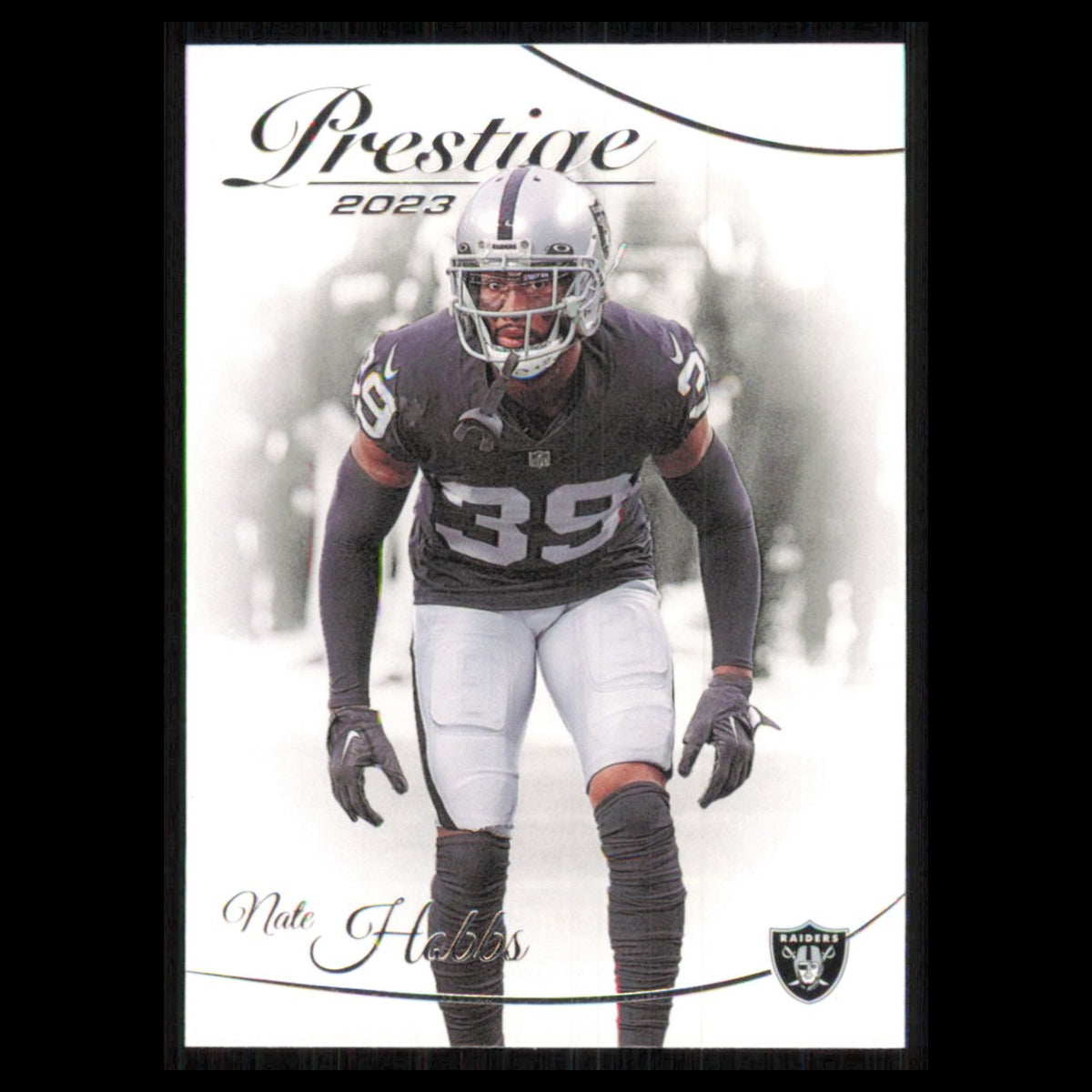 Nate Hobbs #158 2023 Panini Prestige Las Vegas Raiders Football Card NFL NM