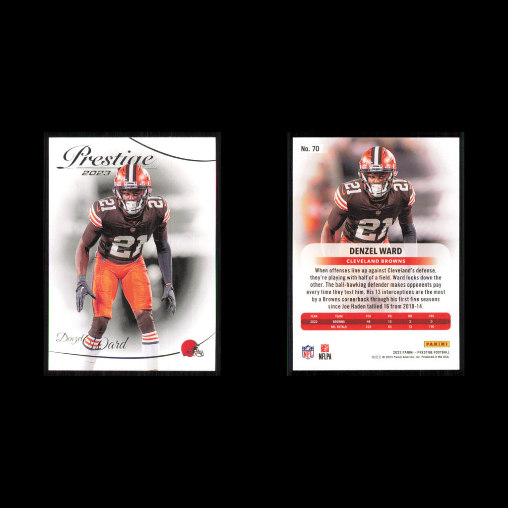 Denzel Ward #70 2023 Panini Prestige Cleveland Browns Football Card NFL NM