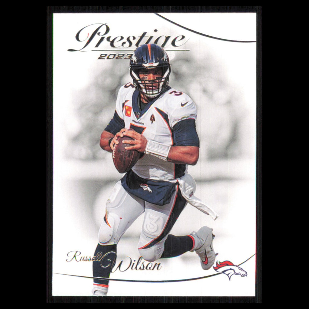 Russell Wilson #95 2023 Panini Prestige Denver Broncos Football Card NFL NM