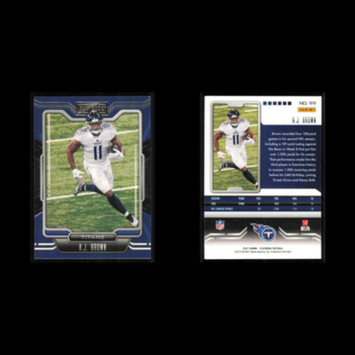 A.J. Brown #99 2021 Panini Playbook Tennessee Titans Football Card NFL NM