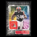 Nick Chubb #ZC-NCH 2021 Panini Playbook Zoning Commission Cleveland Browns Card