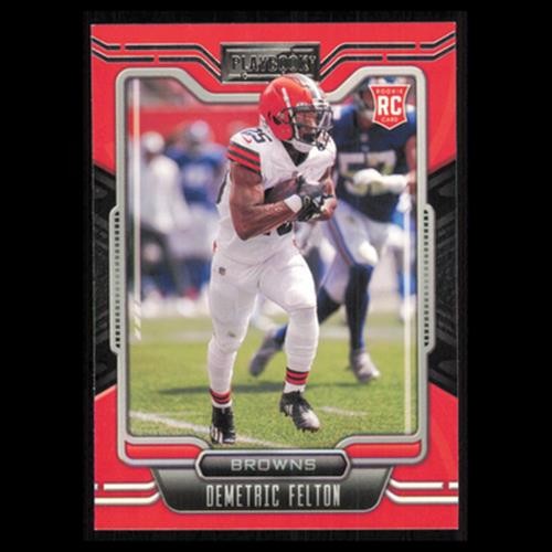 Demetric Felton Rookie #194 2021 Panini Playbook Cleveland Browns Football Card