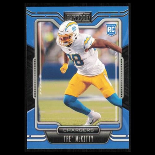 Tre McKitty Rookie #176 2021 Panini Playbook Los Angeles Chargers Football Card