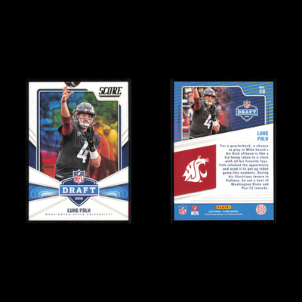 Luke Falk #28 2018 Score NFL Draft WSU Cougars Football Card NFL NM
