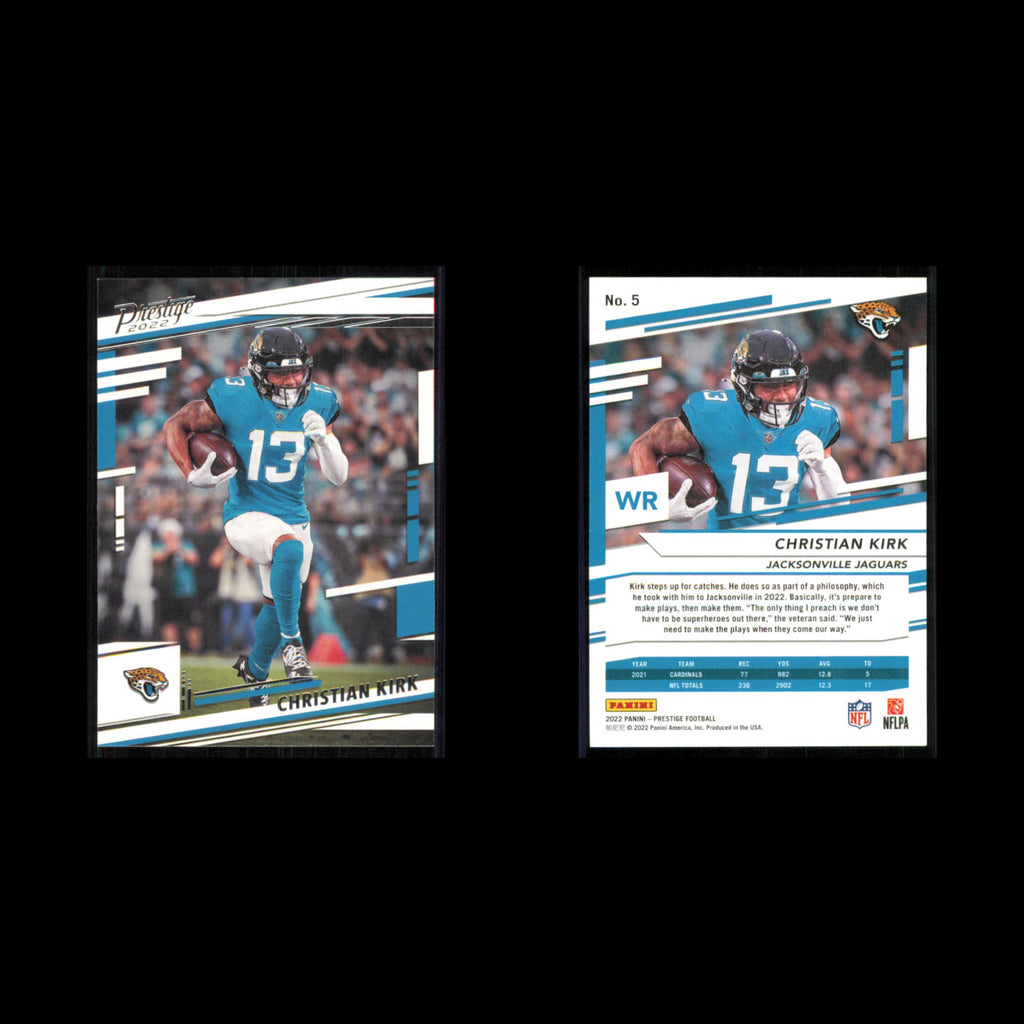 Christian Kirk #5 2022 Panini Prestige Jacksonville Jaguars Football Card NFL NM
