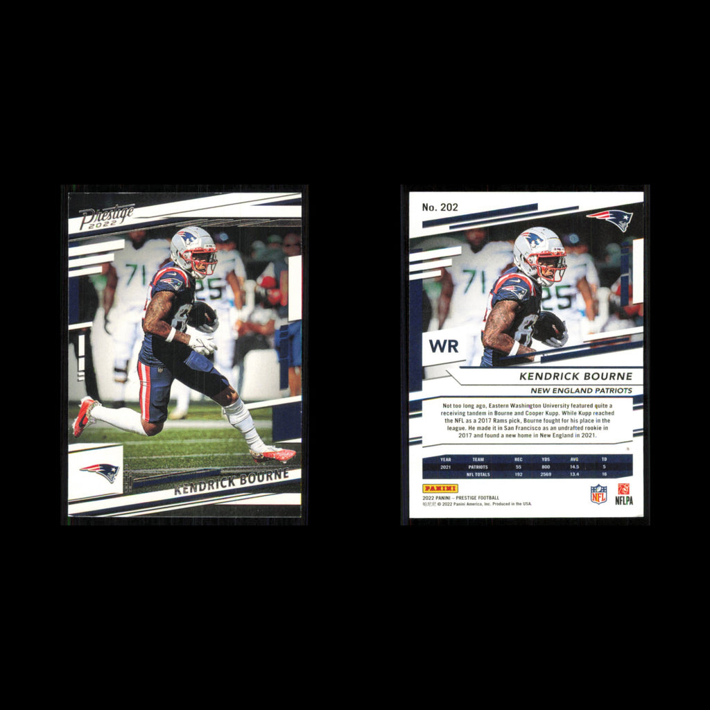 Kendrick Bourne #202 2022 Panini Prestige New England Patriots Football Card NFL