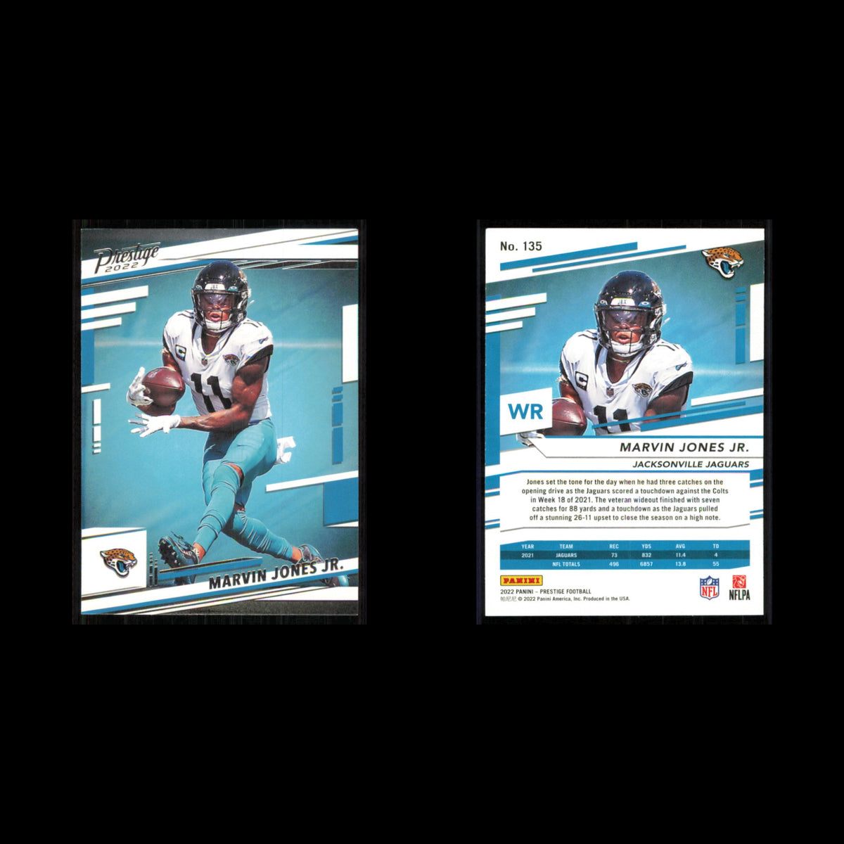 Marvin Jones Jr. #135 2022 Panini Prestige Jacksonville Jaguars Football Card NM