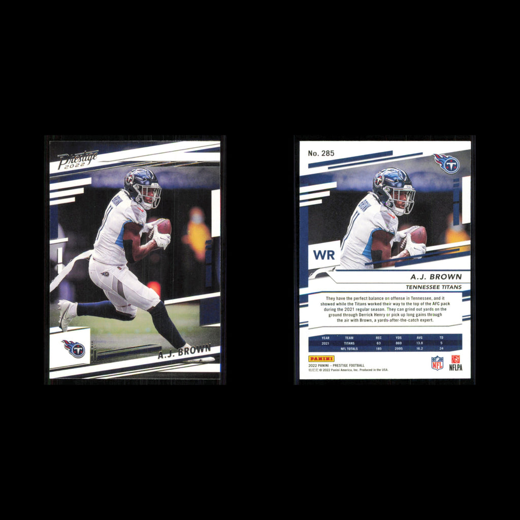A.J. Brown #285 2022 Panini Prestige Tennessee Titans Football Card NFL NM