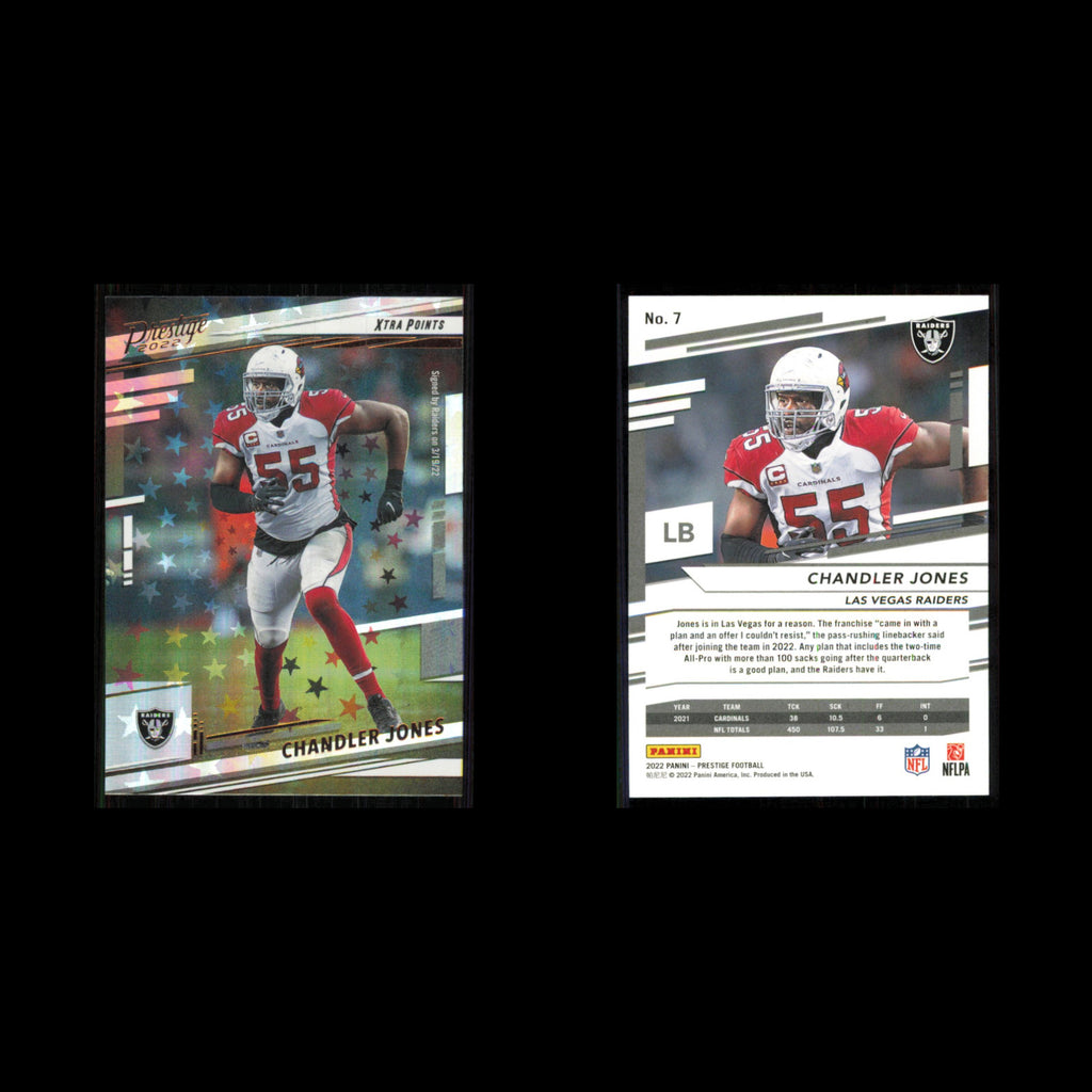 Chandler Jones #7 2022 Panini Prestige Xtra Points Las Vegas Raiders Football NM