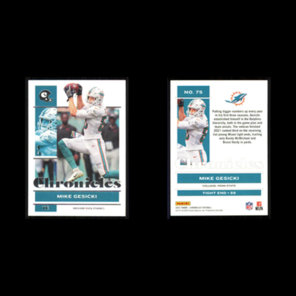 Mike Gesicki #75 2021 Panini Chronicles Miami Dolphins Football Card NFL NM