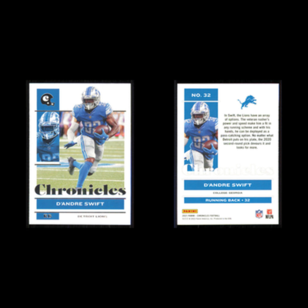 DAndre Swift #32 2021 Panini Chronicles Detroit Lions Football Card NFL NM