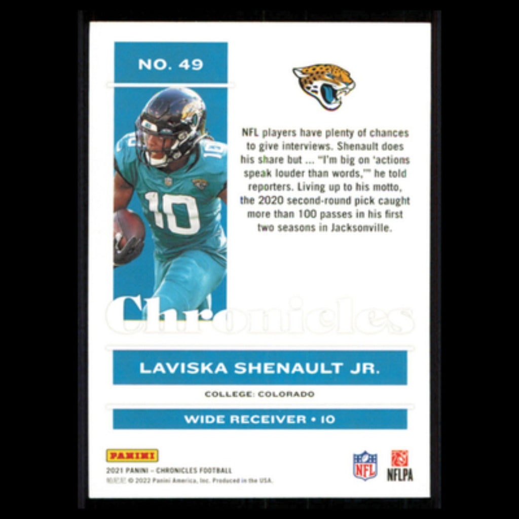 Laviska Shenault Jr. #49 2021 Panini Chronicles Jacksonville Jaguars Football NM