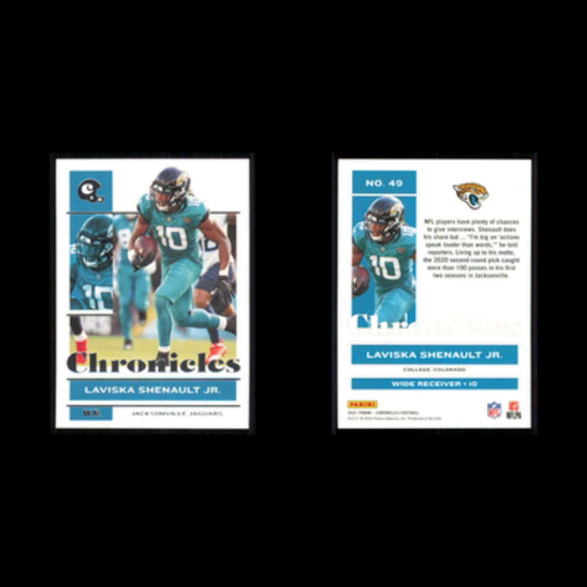 Laviska Shenault Jr. #49 2021 Panini Chronicles Jacksonville Jaguars Football NM